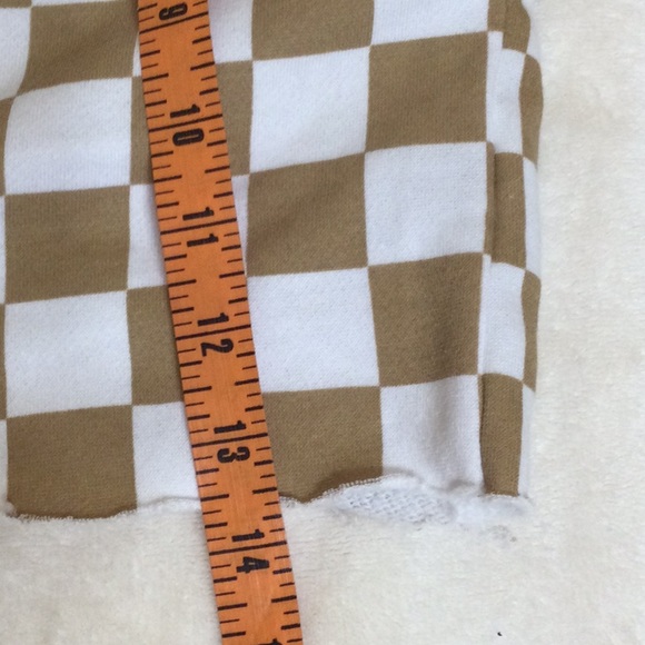 Forever 21 checkered Long Sleeve Crop Hoodie with matching Sweat Pants - Picture 12 of 13